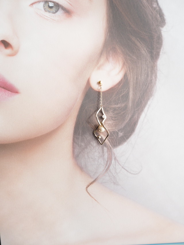 繊細なデザイン 揺れるピアス イヤリング Maturevery