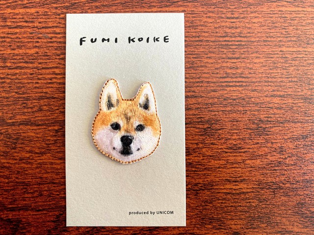 小池ふみ 刺繍ワッペン とら猫 柴犬 フレンチブルドッグ アップリケ Applique Loosey Goosey