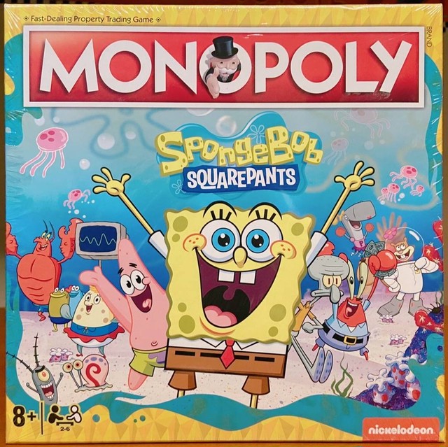 スポンジボブ モノポリー ボードゲーム ニコロデオン Spongebob Monopoly Boardgame Nickelodeon 海外アニメと映画のボードゲームショップ カクテルトイズ Cocktail Toys