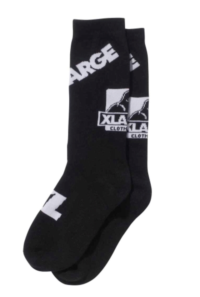 Xlarge Random Logo Socks ランダムロゴ ミドル丈 ソックス くつ下 くつした 靴下 ラージ エクストララージ Inception