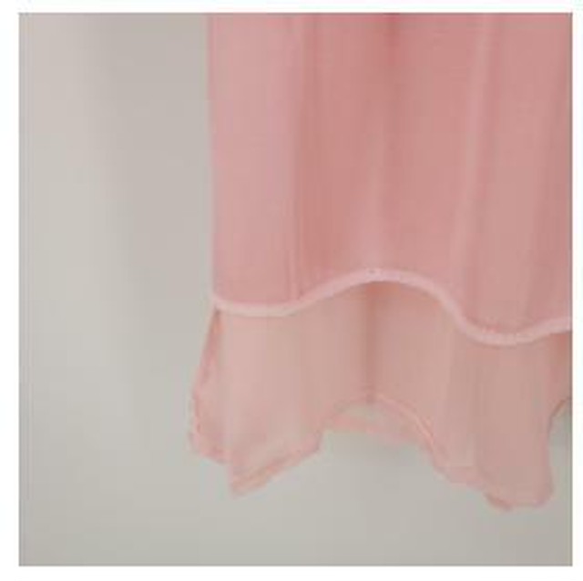 送料無料 ピンク 上品 大人カジュアル 体型カバー プリーツ スカーチョ シフォン ワイドパンツ ガウチョパンツ レディースファッションsunflower