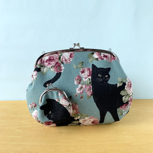 がま口御朱印帳入れ ネコ柄 神社巡りが楽しくなるがま口屋さん Mizuitama