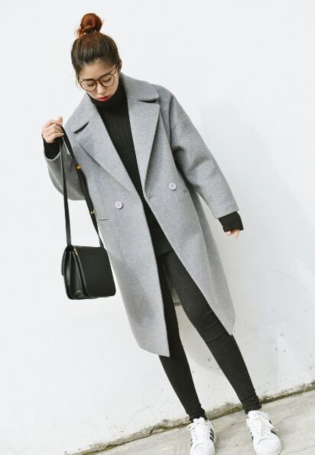 レディースアウター4色 カーディガン トレンチコート ジャケット ロング丈 人気 着痩せファッションs Xl Cn ワンピの里