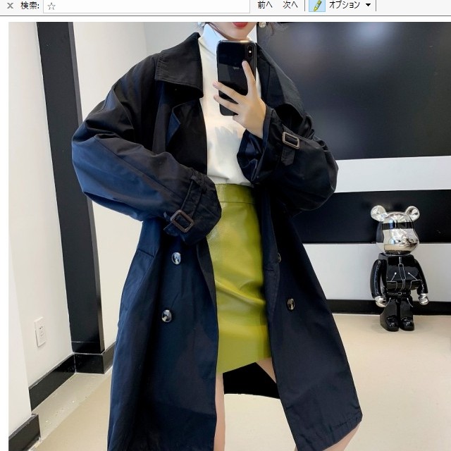 トレンチコート レディース 春 紺色 ロング Aライン トレンチコート スプリングコート スプリングコート レディース スプリングコート 春 Basecamp49