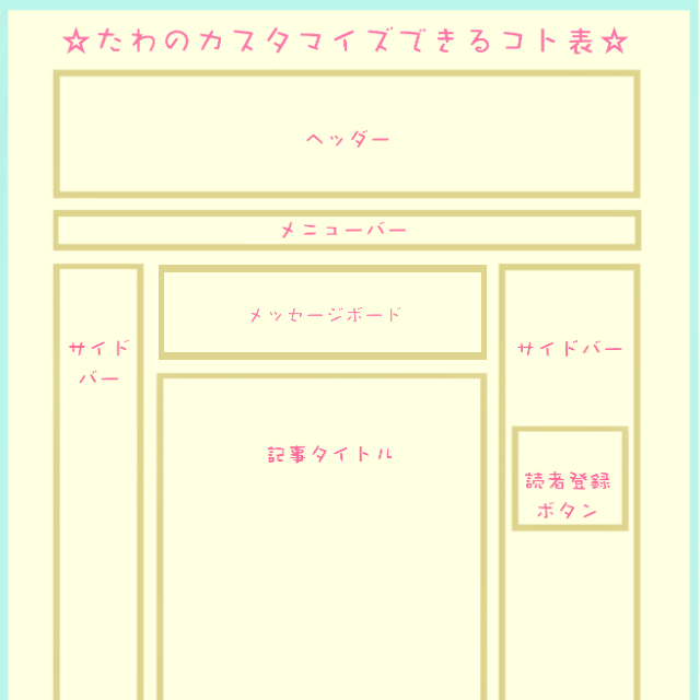 Option 一番伝いたい事だから メッセージボードのイラストor背景画像 カラフル仕事師たわ S Shop ハル庭