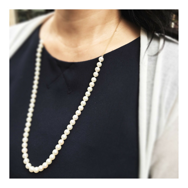 バロックパール チェーンロングネックレス K18 数量限定 Kadode Jewelry