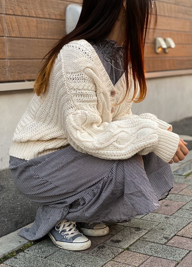 茶色 ワンピース 韓国