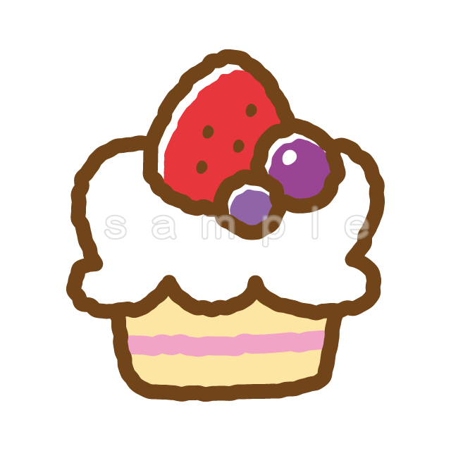 丸いショートケーキ A003 Png イラストショップくま 商用利用okのかわいいイラストのフリー素材がたくさん