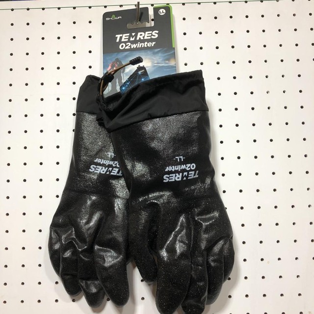 ショーワグローブ テムレス02ウインターウインター ブラック Llサイズ カフ付き 防水防寒グローブ オレゴントレイル