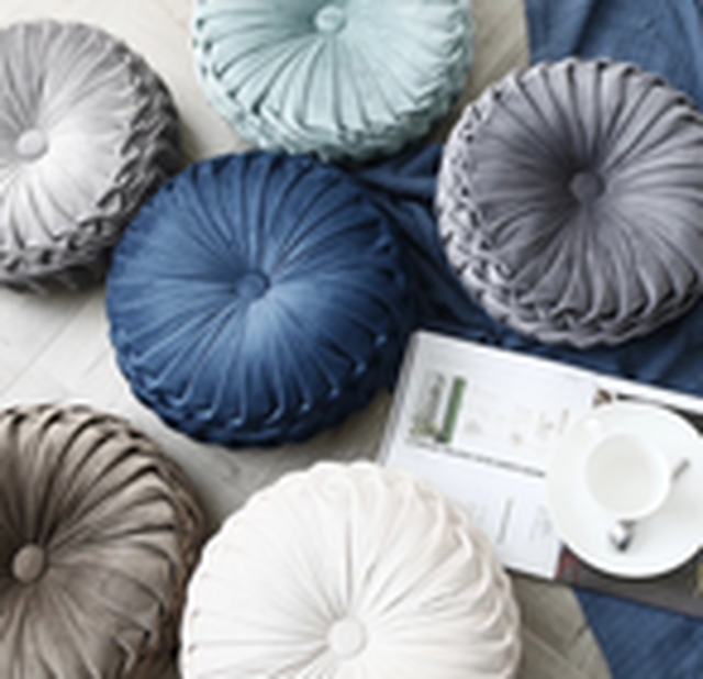 即納 クッション ラウンド ラウンドクッション 座椅子 座布団 円座 丸 円 おしゃれ かわいい 大人かわいい ベルベット ベロア ビロード ラグジュアリー 北欧 インテリア 北欧雑貨 ホワイト 白 水色 ライトブルー グレー ライトグレー ネイビー 青 レッド 赤 ワインレッド