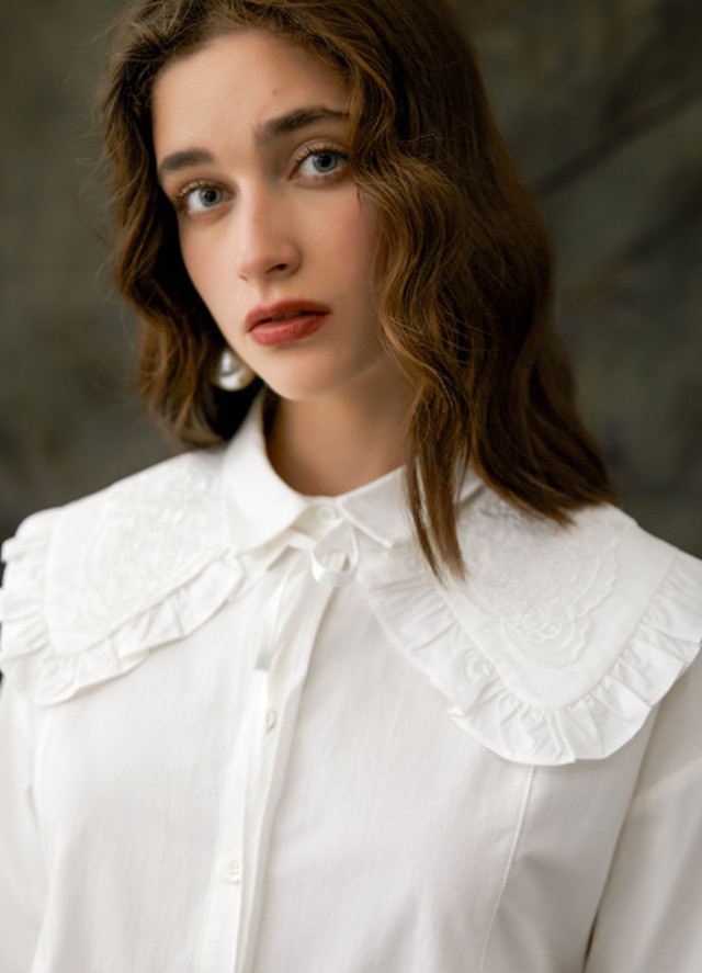 アクセサリー つけ襟 レトロ フレンチ かわいい ゆったり 大人可愛い シンプル カジュアル 秋冬 Ret 0018 Top Mode