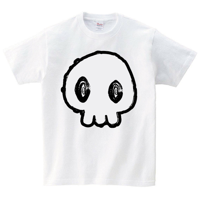 ドクロ Tシャツ メンズ レディース おしゃれ かわいい 白 夏 プレゼント 大きいサイズ 綿100 160 S M L Xl デザインtシャツ通販サイトのshortplate ショートプレート