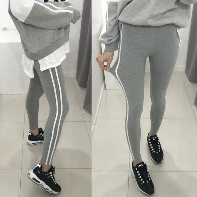 プルオーバー レギンス レイヤード セットアップ ルームウェア ライン スウェット ジップ Set 長袖 上下 2点セット カジュアル 部屋着 ゆったり スポーツ ワークアウト ジム レディース K197 Nary ゴルフウェア セットアップ ワンピース 韓国ファッション通販