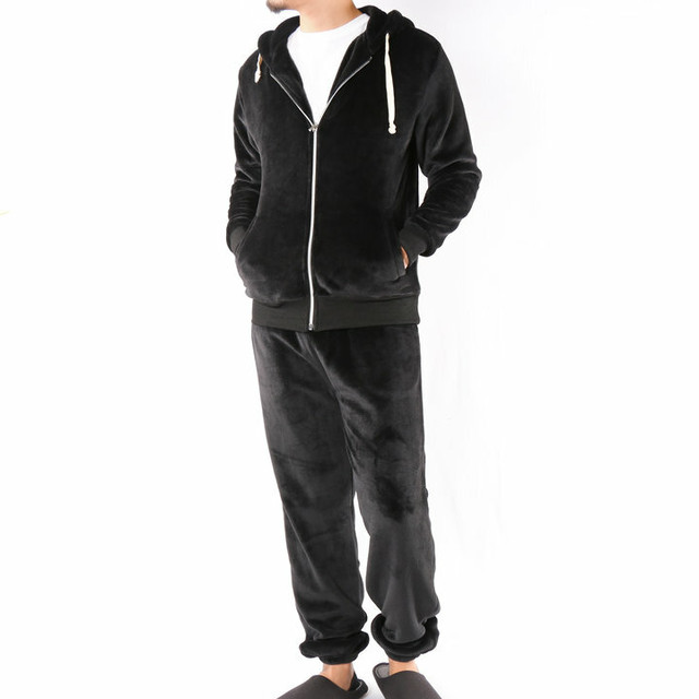 ルームウェア メンズ マイクロベロア フリース 上下セット Verite Chose