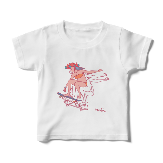 【キッズ】スケート花笠っ子Tシャツ