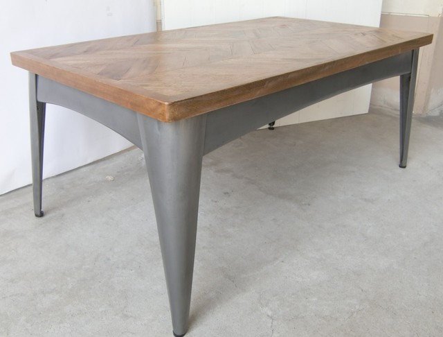 送料無料 天然木の天板とアイアン脚の組み合わせがかっこいいテーブル Ienowa カブ ネコヤ商会