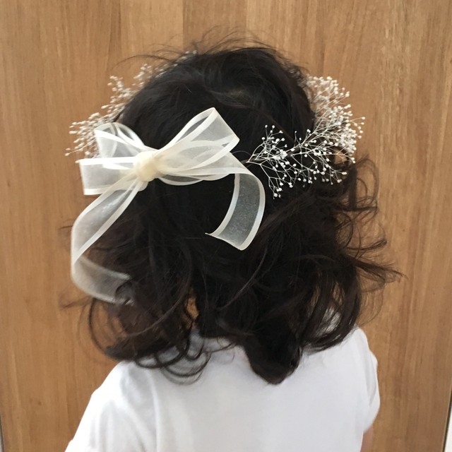 こども用花かんむり カスミ草 Pansy1624