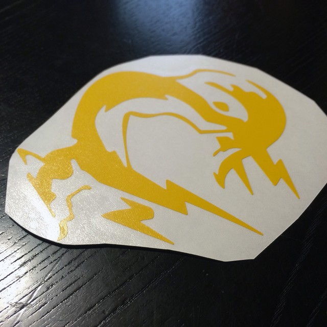 Fox ステッカー Metal Gear メタルギア 黒 黄 白 Az ステッカー