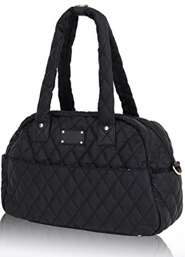 Jpcs マザーズバッグ ママバッグ トートバッグ 大容量 軽量 大人 かわいい ショルダー バッグ 保育園 出産 ベビー用品 出産準備 収納豊富 レディース ママ 旅行 出産 マザーズトート ブラック Az Japan Classic Store