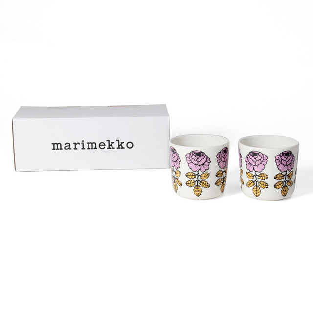 ヴィヒキルース Vihkiruusu コーヒーカップセット 取っ手なし Marimekko マリメッコ 101 Design Store