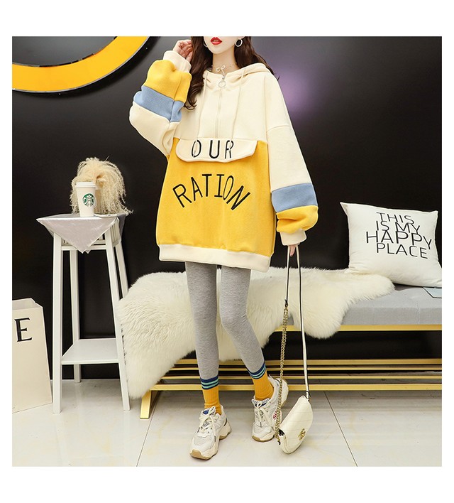 裏起毛韓国ストリートファッションパーカー Ins 1307 Ins Fashion ファッション専門店 可愛い 安心 素敵な商品を多数ご用意
