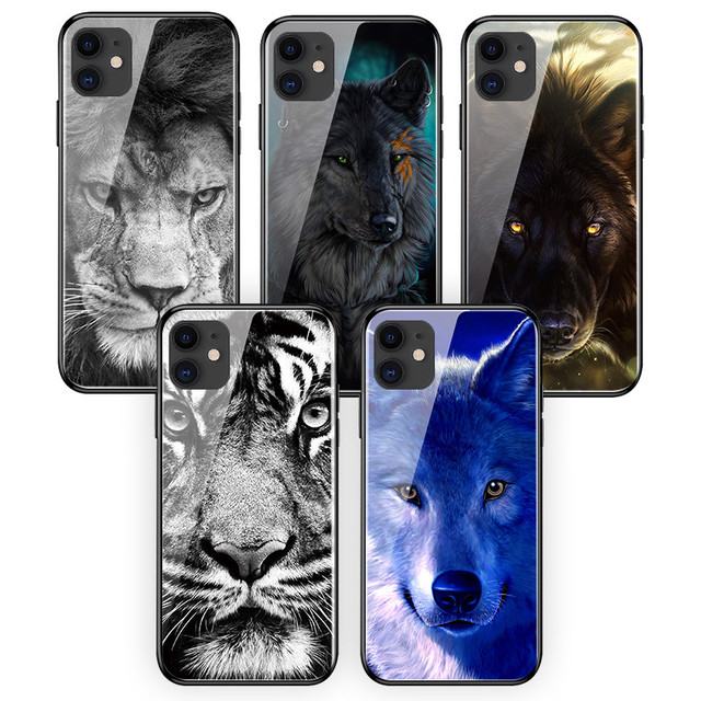 Iphoneケース 12promax 7カバー タイガー 狼 動物図案 メンズ用 Jpcasecase 携帯ケース 通販