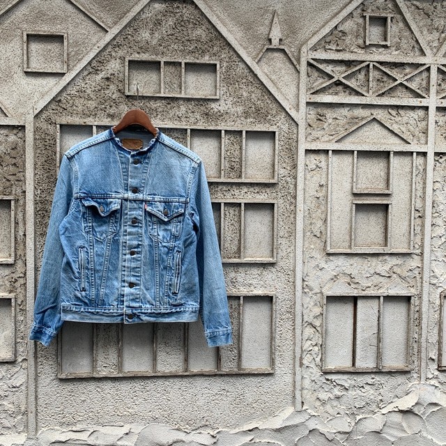 リメイクノーカラー 80 S リーバイス デニム ジャケット 38r Slut Albatross Vintage