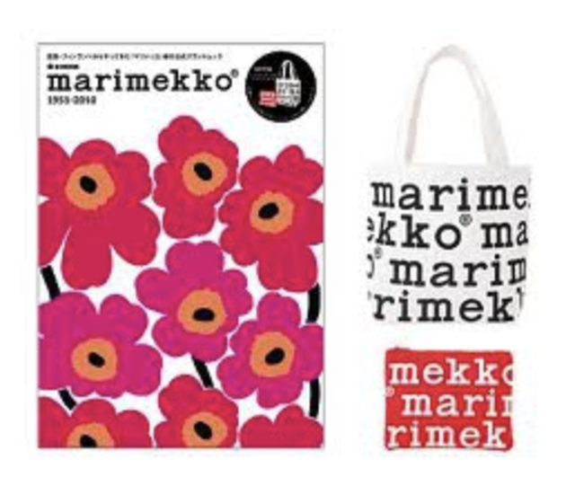 Marimekko X Mook マリメッコ 初回ムック本 付録トート ポーチ付 ジャコウネコのしっぽ