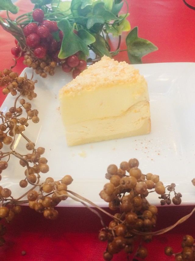 二層のチーズケーキ ドゥピオ トルタ ディ フォルマッジ トラットリア ラノッキオ