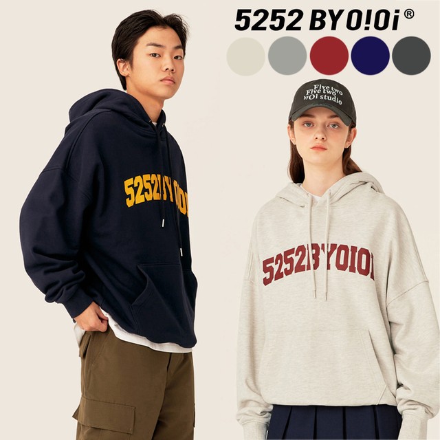 5252 By Oioi University Logo Hoodie Wn2467 Wiing 韓国ファッション 通販 ブランド ストリート ナチュラル ユニセックス