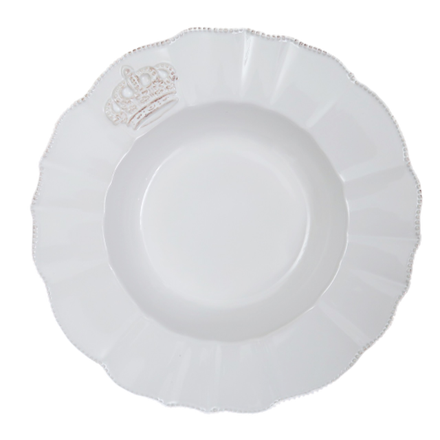 Round Crown Soup Plate ラウンド クラウンスーププレート Bonne Chance