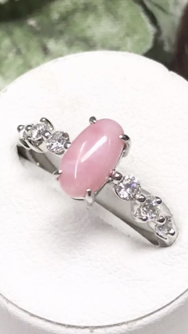 3日以内返品可 カード キャリア決済の場合 カリブの宝 コンクパール 1 22ct ダイヤモンド 計0 30ct K18wg リング リフレッシュメント 新品仕上げ 補修 洗浄等済 シークレットベース Secret Base