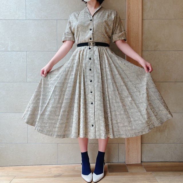 50s 波形ワンピース 古着屋milou