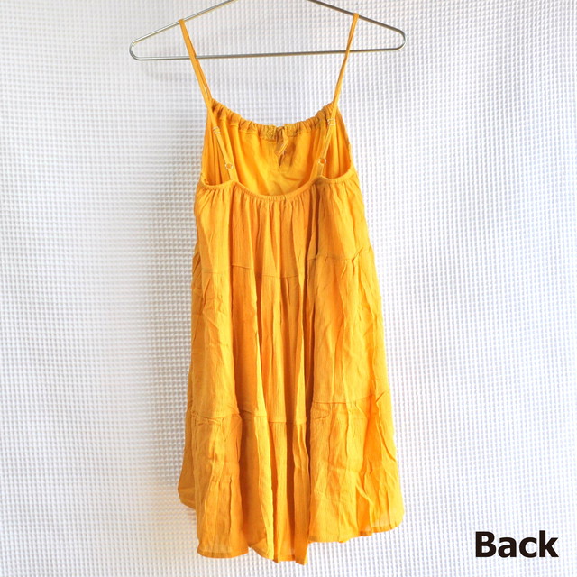 シフォン ワンピース イエロー ブラック Far Out