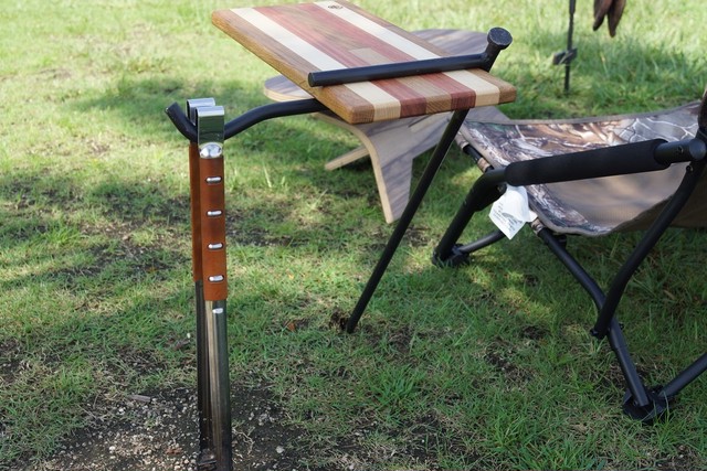 アイアン デザイン集成材サイドテーブル 打ち込みタイプ フック付 Campooparts キャンプ オーパーツ Campooparts キャンプ オーパーツ Official Shop