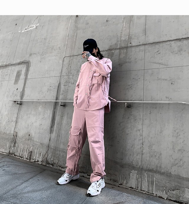 Korea スプリングルーズシャツ ロング ピンク ストリート 春物 春夏秋冬 オルチャン K Pop アイドル 宝塚 オルチャンファッション 韓国ドラマ 韓国服 Kpop帽子 Kpop雑誌 Bts Niziu Twice Blackpink コリアン コリア 明洞 2a J9 Korea