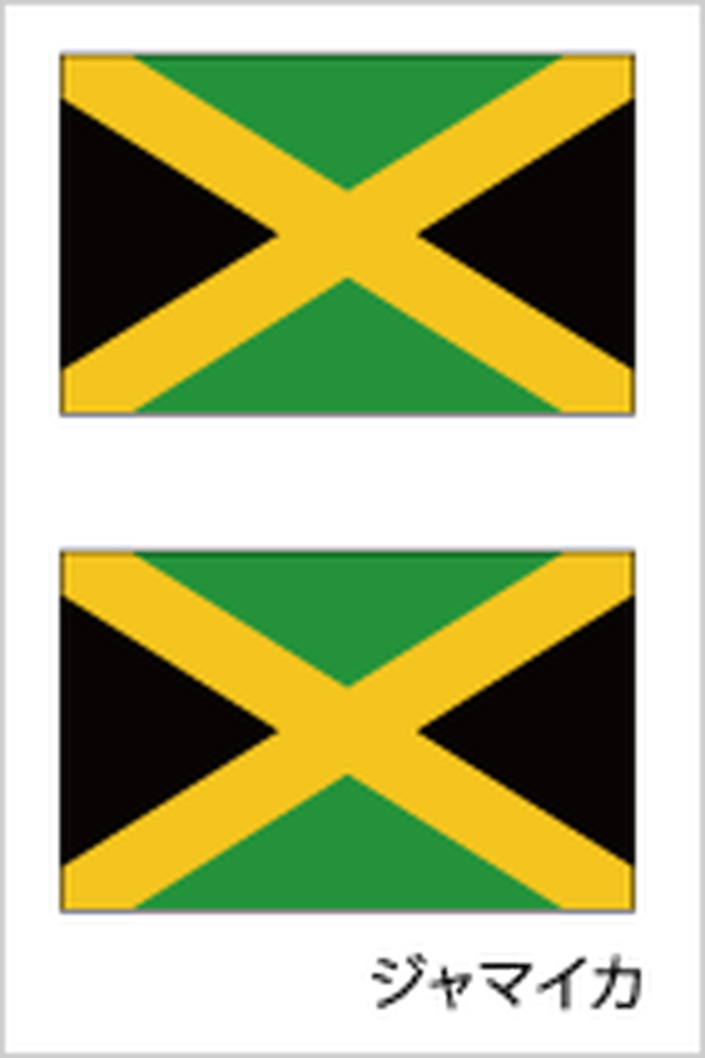 F3404 ジャマイカ国旗タトゥーシール タトゥーシール