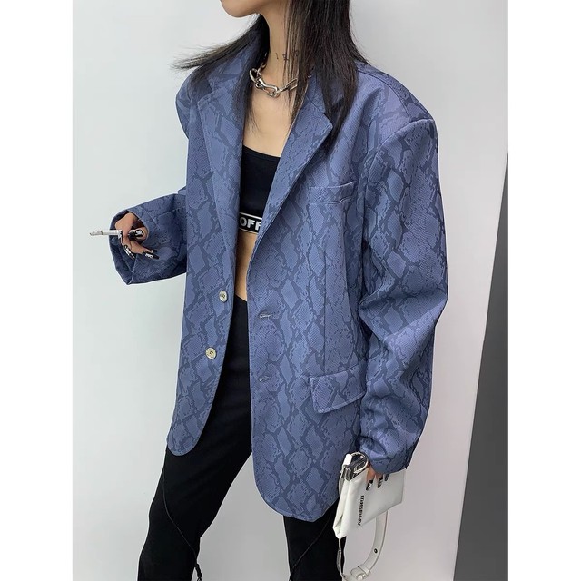 snake pattern jacket