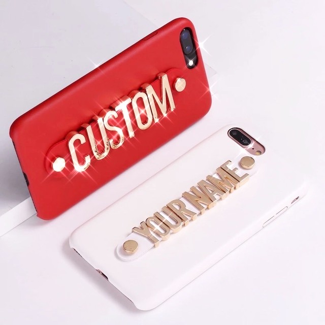 Shining Letter Call Me Love Iphone Case イニシャル オリジナル お名前 名入れ 携帯ケース Iphoneケース Princesshyatt 量産型地雷系原宿系パンクストリートブラック韓国系厚底リュック