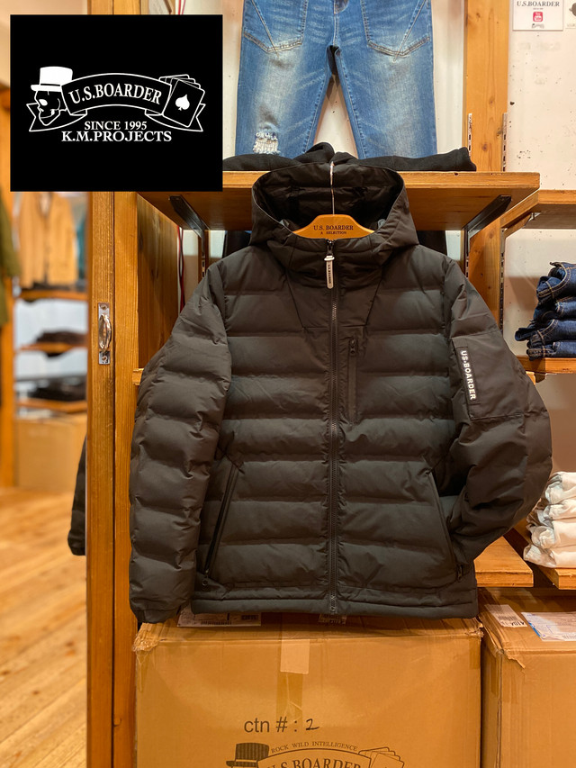 Usboarder 80 Down Jacket 80ダウンジャケット Black 黒色 アウター ダウン 羽毛 グースダウン U S Boarder Kixx