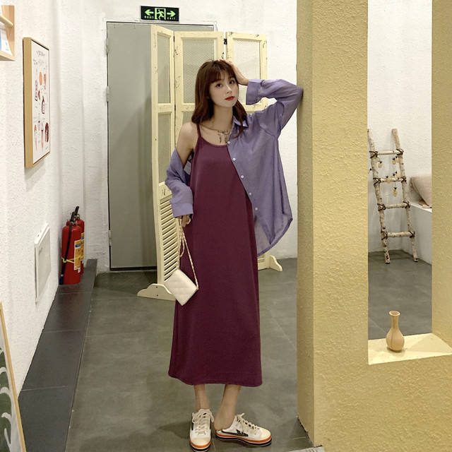 キャミソールワンピース キャミワンピ ロングワンピース マキシワンピース マキシ丈 ロング丈 シンプル 無地 カジュアル 韓国 オルチャン 韓国ファッション 新作 春夏 春 夏 Om 523 Musubi Me 韓国 オルチャン レディースファッションのお店