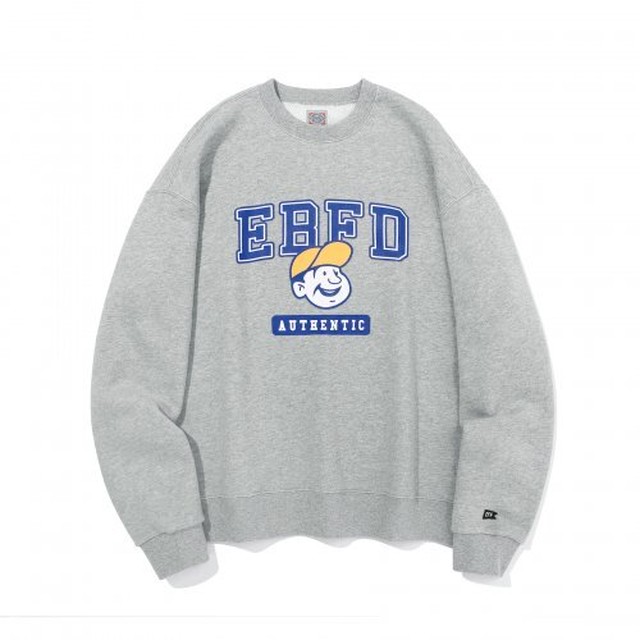 Ebbetsfield Eff Bets Sweat Shirt Gray 正規品 韓国 ブランド 韓国通販 韓国代行 韓国ファッション トレーナー Bz Bonz 韓国ブランド 代行