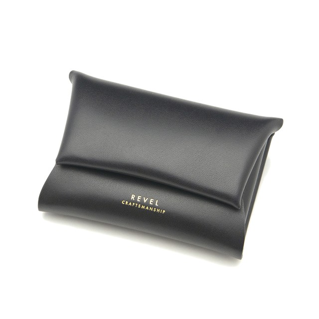 折革ミニ財布 - S.WALLET ブラック