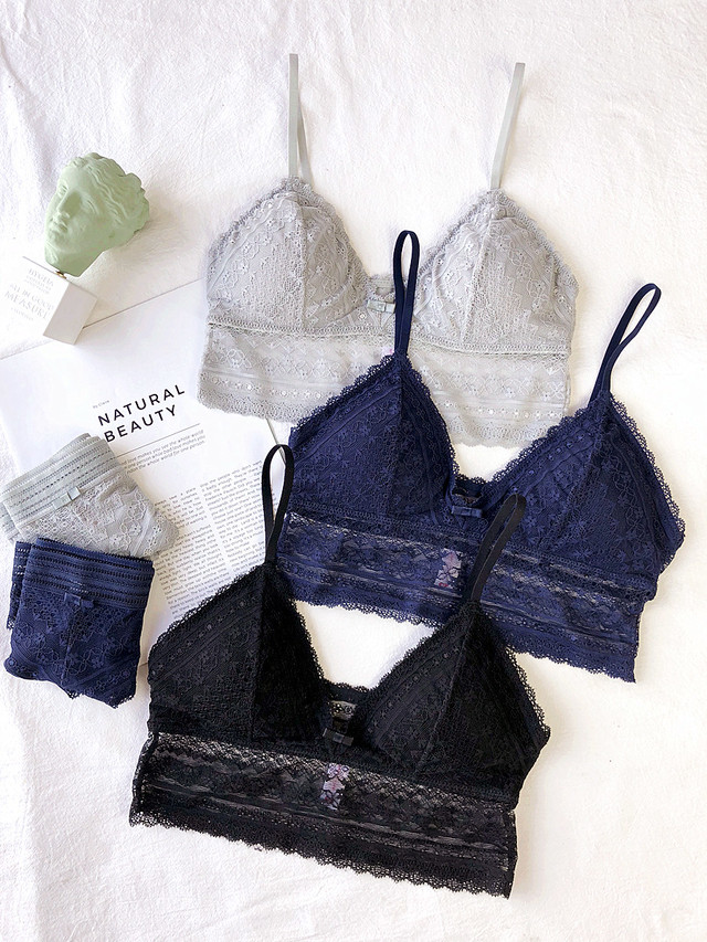 ノンワイヤー レースブラレット ショーツセット 022 セレクトショップ Koguma