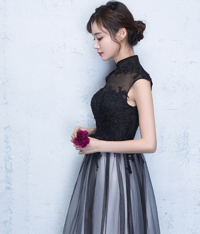 ドッキングワンピース バイカラー レースワンピース ロングワンピース ロングドレス ワンピースドレス ノースリーブ パーティー Ptnym0757 Shop Suba