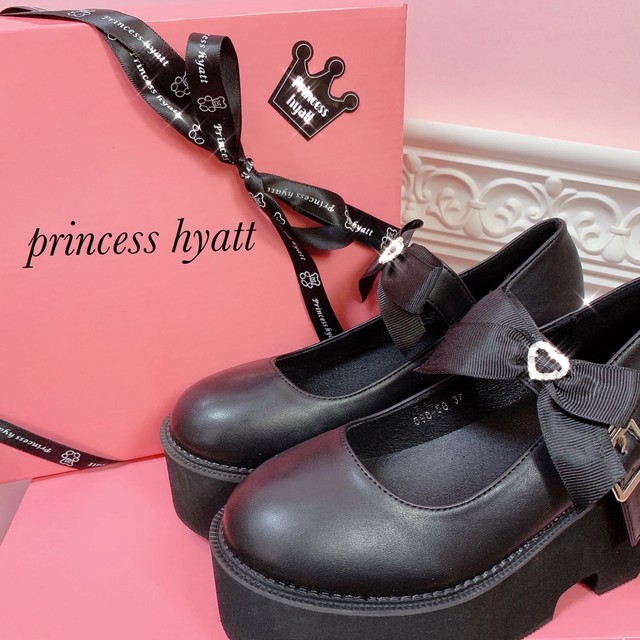 Shoes Princesshyatt 量産型地雷系原宿系パンクストリートブラック韓国系厚底リュック