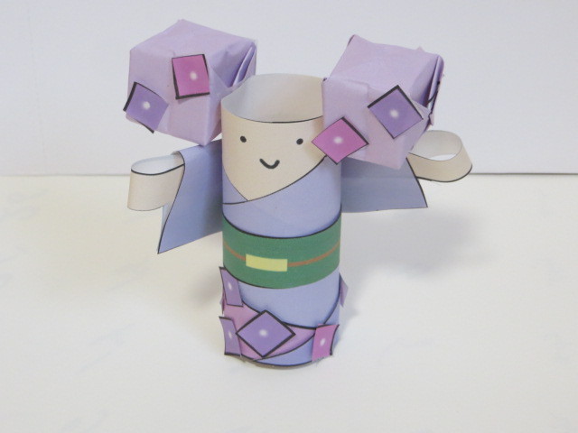 いちまいでいのち アジサイちゃん ダウンロード販売 ペーパークラフト いちまいでいのち