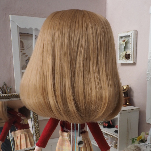 ネオブライス ウィッグ ガーリーロングボブ ミルキーブラウン Mib 10インチ ドール Blythe Bonbon Rouge Doll Wig Shop