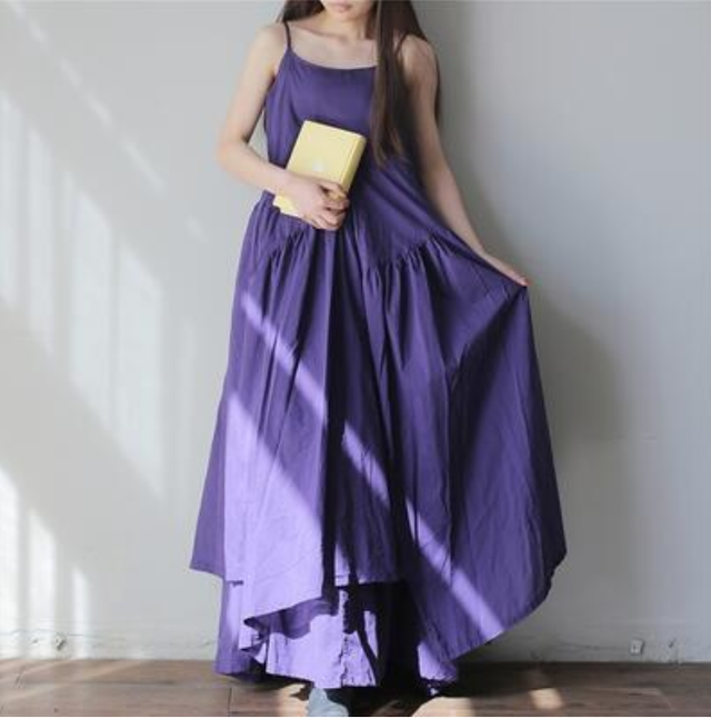 全6色 体型カバー ゆったり シンプル ノースリーブリネン ワンピース ナチュラル コットン 綿 麻 ロング丈 夏 春夏 レディース ワンピ ドレス キャミワンピース カジュアル アシンメトリー おしゃれ コーデ ホワイト 白 イエロー ブラック 黒 ブラウン 赤 リネン混 代