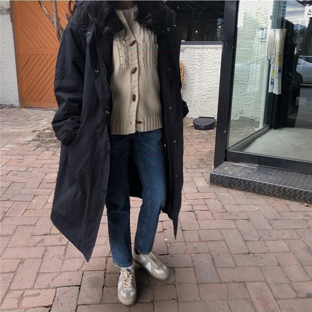 ロングコート コート アウター レディース 40代 秋冬 50代 30代 ロング丈 無地 フード付き 暖かい ウール コットン カジュアル 大きいサイズ ゆったり ブラック ワンピの里